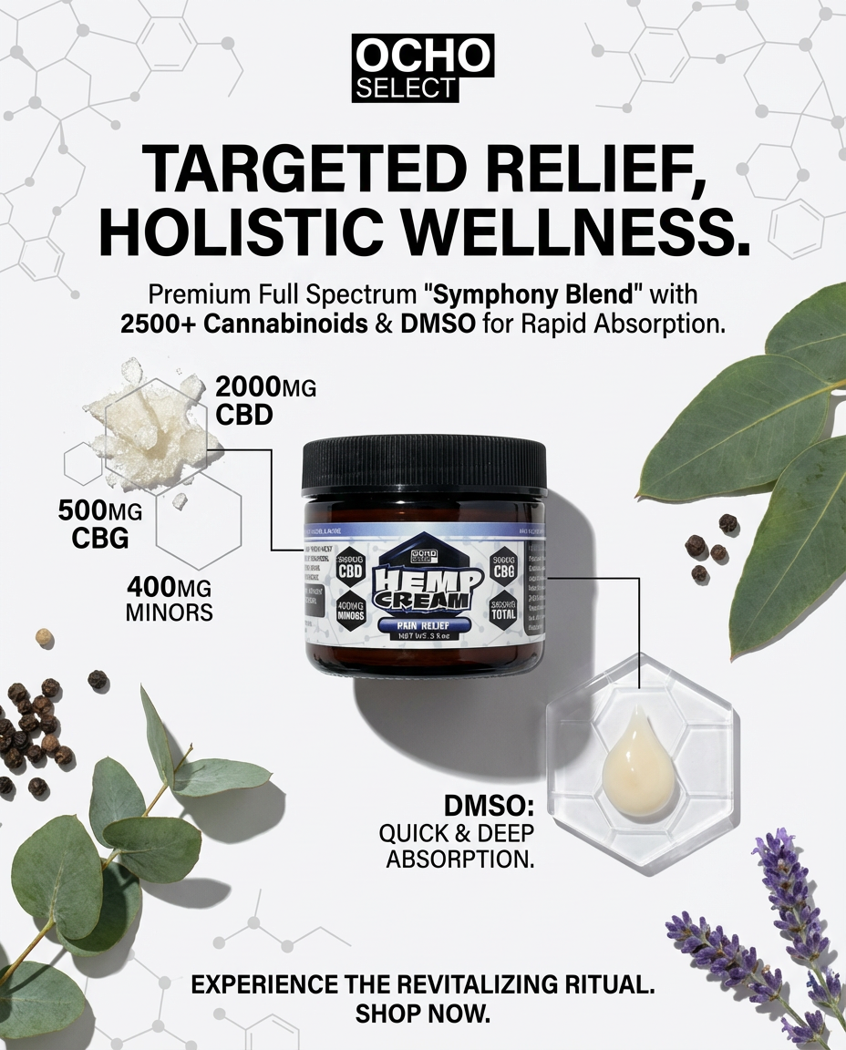 2500+ CBD:CBG Hemp Cream