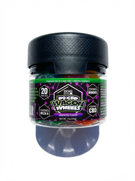D9:CBD Wagon Wheels 100mg + Minor Cannabinoids